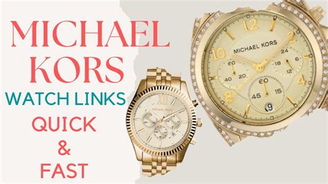 how to remove links from a fake michael kors watch|michael kors watch extra links.